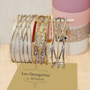 Bracelets manchettes les Georgettes dorées et argentées